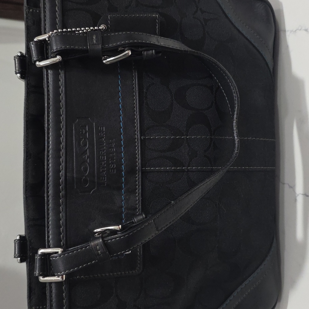 Coach Black Signature Tote